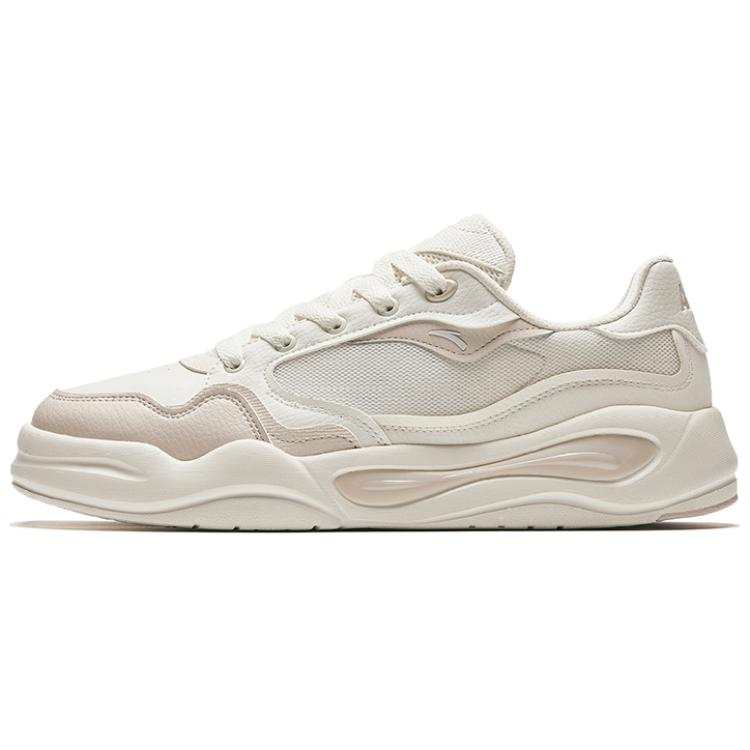 Anta Tianxing Slip Resistant Abrasion Resistant Low top Skateboard Shoes Men's White Gray