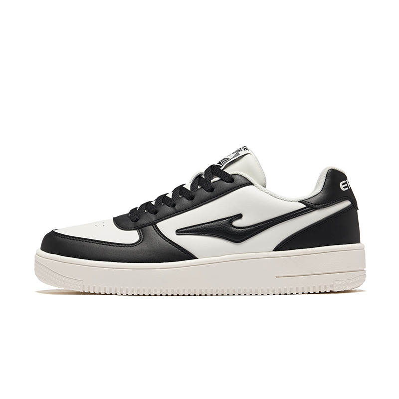 Erke Skateboard Coverage Cushioning Lightweight Low top Skateboard Shoes Men's White Black