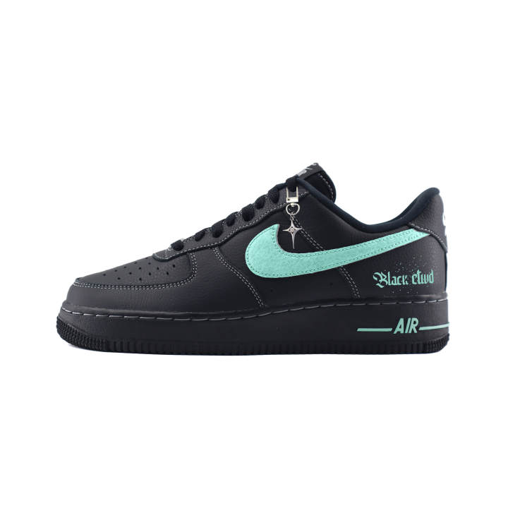 Nike Nike Air Force 1 Abrasion Resistant Low top Skateboard Shoes Unisex Black