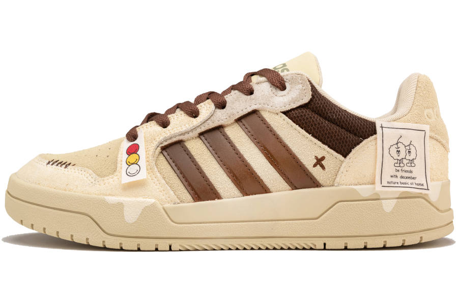 Adidas Neo Entrap Abrasion Resistant Abrasion Resistant Low top Skateboard Shoes Unisex Brown