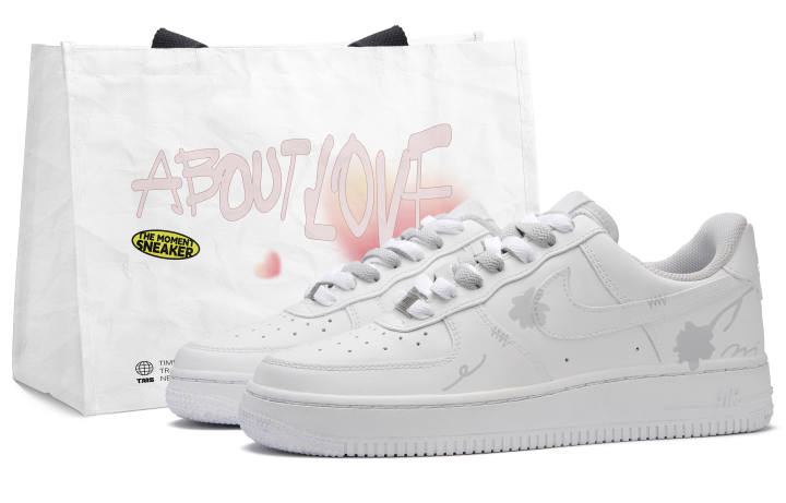 Nike Nike Air Force 1 Evening Camellia Low top Skateboard Shoes Unisex White