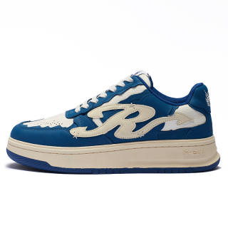 REMEDY Coverage Lightweight Breathable Height Increasing Mid top Skateboard Shoes Unisex Blue
