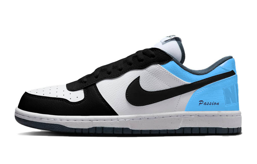 Nike Nike Big Black Blue Cushioning Abrasion Resistant Cushioning, Wear Resistant Low top Skateboard Shoes Unisex