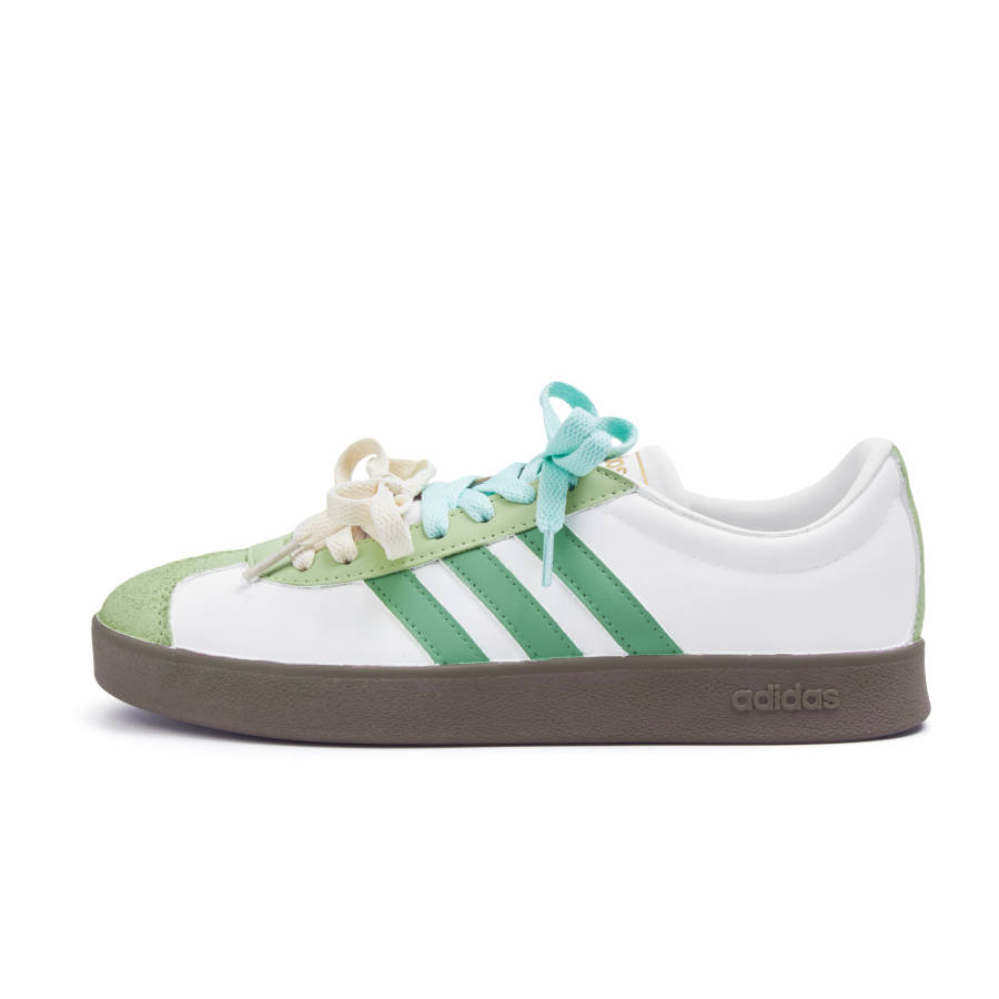 Adidas Neo VL Court 2.0 Slip Resistant Low top Skateboard Shoes Unisex Green White