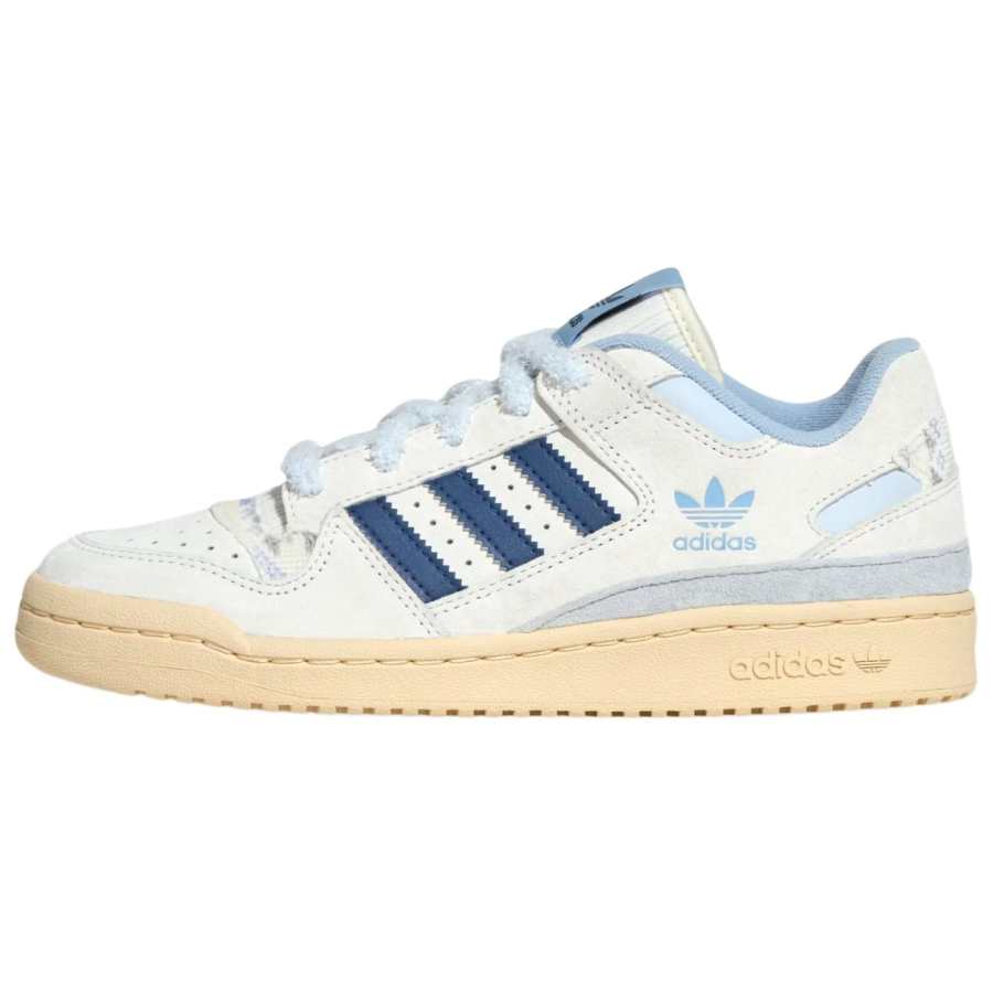 Adidas Originals FORUM Synthetic Leather, Leather Low top Skateboard Shoes Women's White
