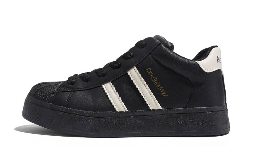 RENBEN Fleece Lined Fashion Slip Resistant Abrasion Resistant Low top Skateboard Shoes Women's