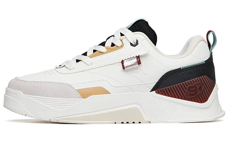 Anta Life Collection Lightweight Low top Skateboard Shoes Men's White Black Yellow