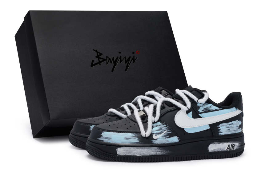 Nike Nike Air Force 1 07 811 Manufacturing, Vertebra Blue, Special Shoe Box Slip Resistant Abrasion Resistant