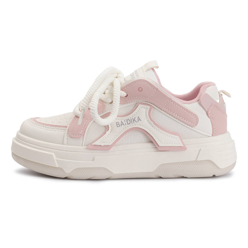 JIONGSEN Abrasion Resistant Low top Skateboard Shoes Women's Pink