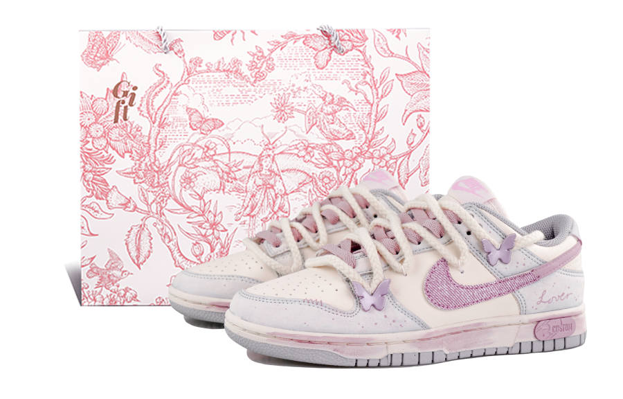 Nike Nike Dunk RISK Butterfly Smoky Purple Abrasion Resistant Low top Skateboard Shoes Women's Purple