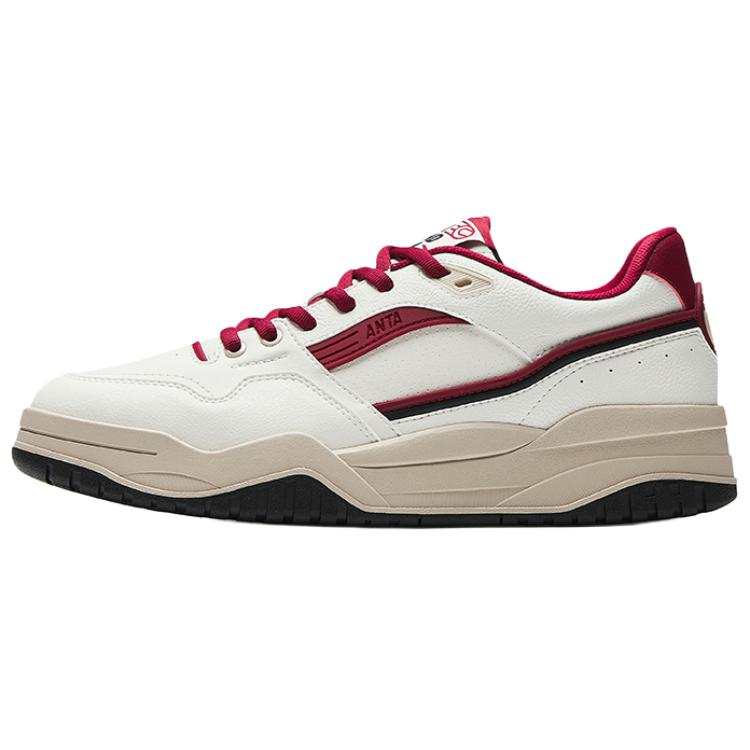 Anta Grand Slam Wear resistant And Lightweight Low top Skateboard Shoes Men's Red White
