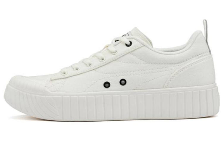 361° Canvas Slip Resistant, Lightweight, And Breathable Low top Skateboard Shoes Women's Feather White