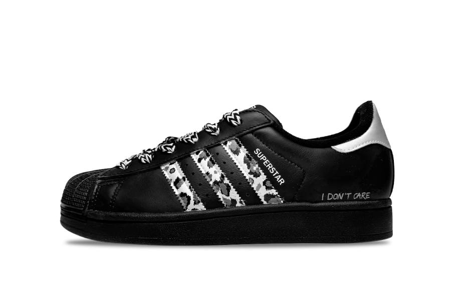 Adidas Originals Superstar 2 Leopard Print Shell Headpiece Low top Skateboard Shoes Unisex Pearlescent Silver