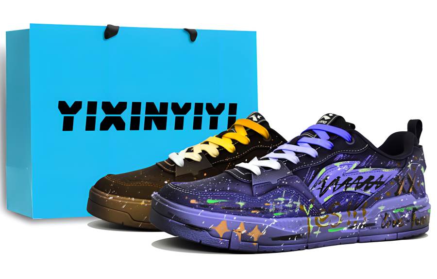 Li-Ning Li Ning Original Era Slip Resistant Cushioning Abrasion Resistant Breathable Low top Skateboard Shoes Men's
