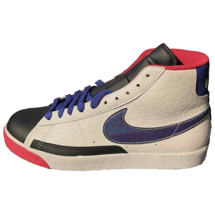 Nike Nike Blazer Slip Resistant Abrasion Resistant High top Skateboard Shoes Women's White Blue