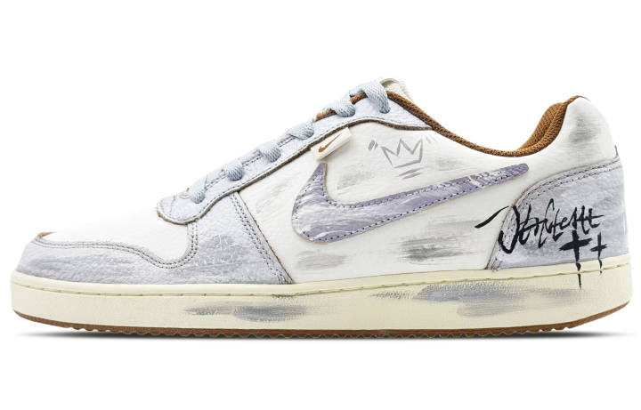 Nike Nike EBERNON Misty Island Verse Low top Skateboard Shoes Men's Gray White