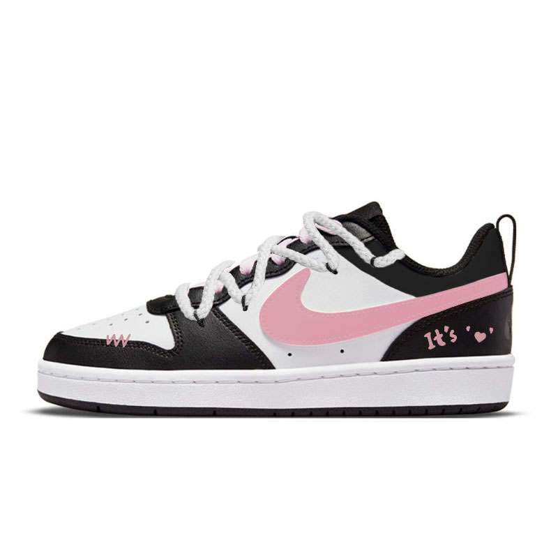 Nike Nike Court Borough Pink Puff Low top Skateboard Shoes Women's Black Pink
