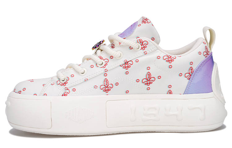 Palladium Cushioning Abrasion Resistant Slip Resistant Low top Skateboard Shoes Women's White
