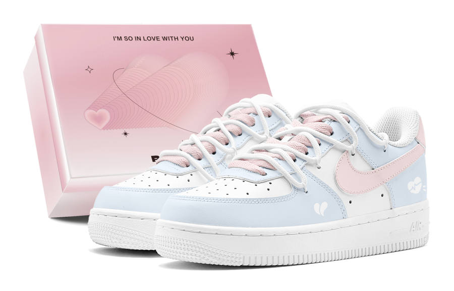 Nike Nike Air Force 1 Skateboard Shoes Women's Low Top Blue