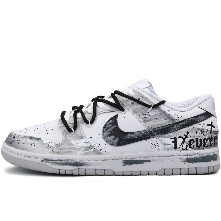 Nike Nike Dunk Reverse Promise Slip Resistant Abrasion Resistant Low top Skateboard Shoes Men's Light Gray