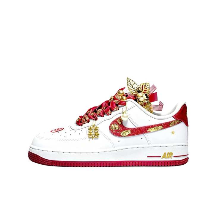 Nike Nike Air Force 1 Together Forever Low top Skateboard Shoes Unisex Red