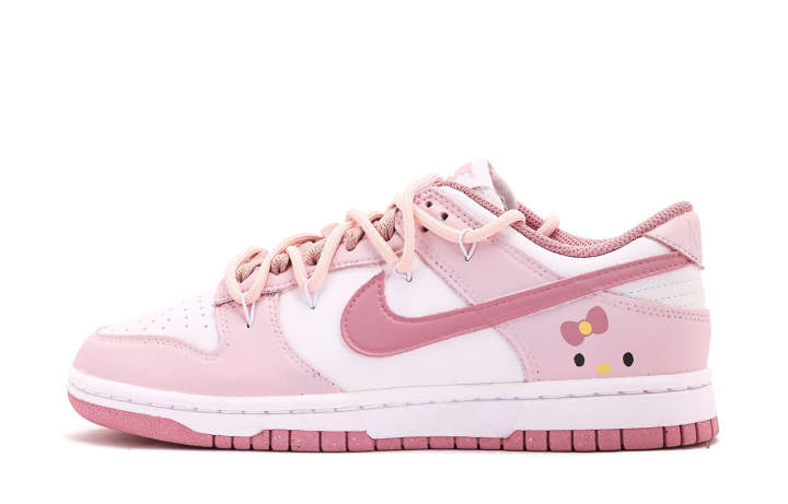 Nike Nike Dunk Coverage Low top Skateboard Shoes Unisex Pink White