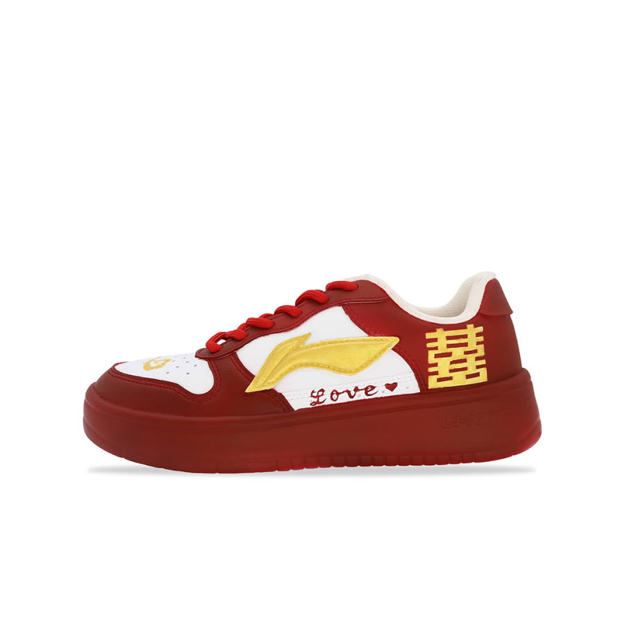 Li-Ning Li Ning Floating Boat Skateboard Shoes Unisex Low Top Red