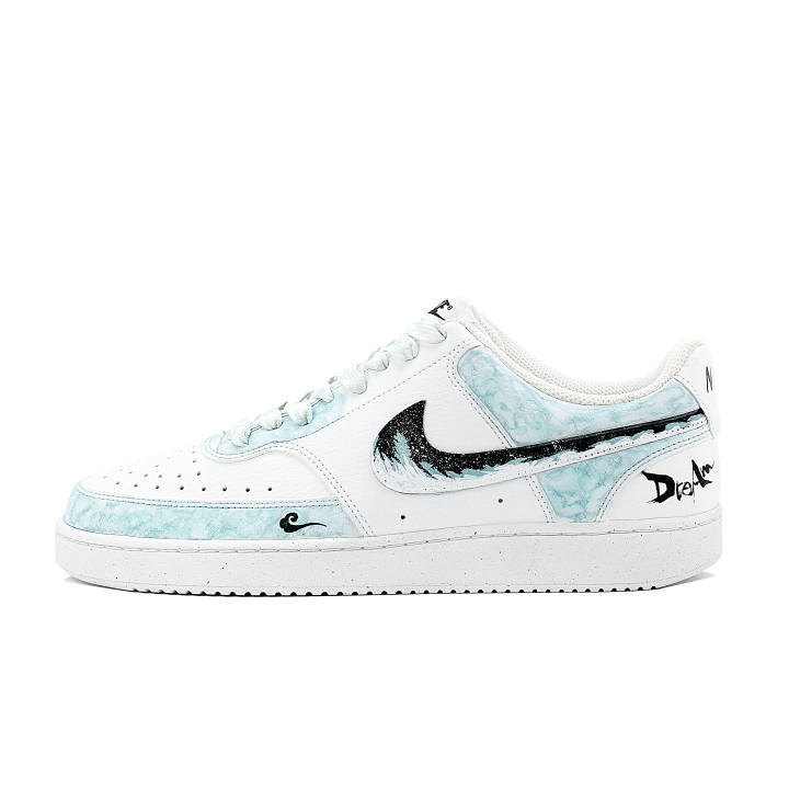 Nike Nike Court Vision 1 Cerulean Limitless Slip Resistant Abrasion Resistant Low top Skateboard Shoes Men's White Blue