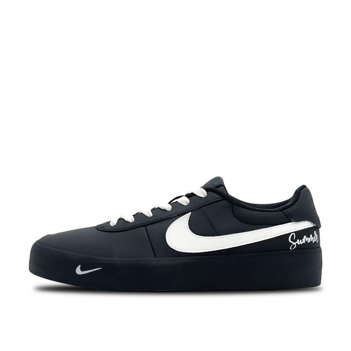 Nike Nike Court Shot White Shadow Chasing Light Abrasion Resistant Low top Skateboard Shoes Men's Black