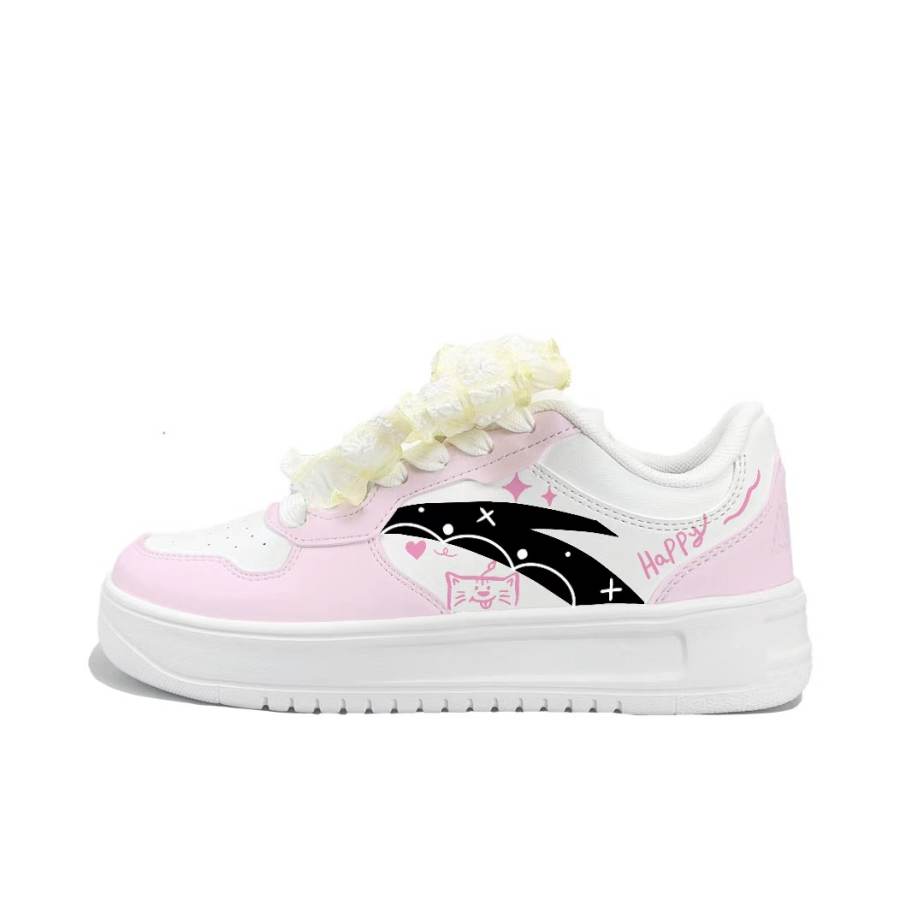 ANTA Skateboard Shoes Unisex Low Top Black