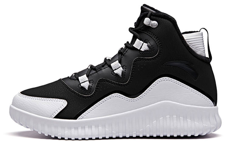 ANTA Skateboard Shoes Women's High Top White/Black