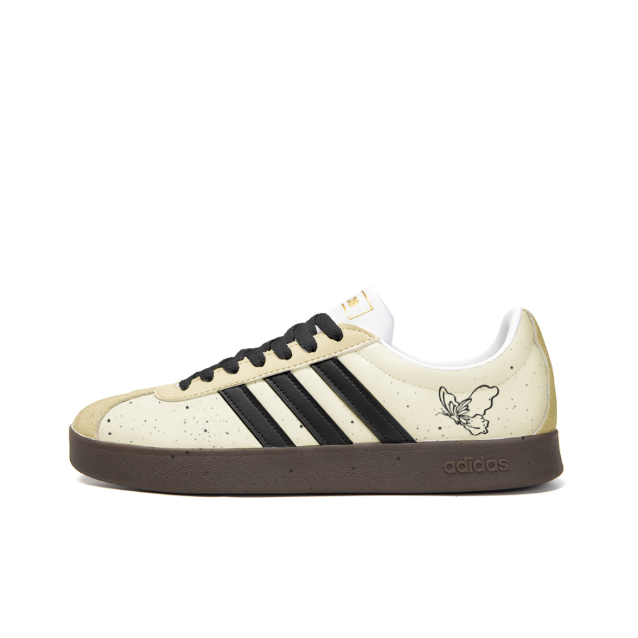 Adidas Neo VL Court 2.0 Slip Resistant Abrasion Resistant Low top Skateboard Shoes Unisex Yellow