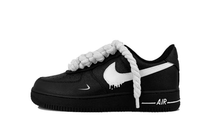 Nike Nike Air Force 1 Panda Fluid Wear resistant And Lightweight Low top Skateboard Shoes Unisex Black White