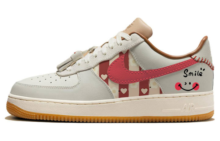 Nike Nike Air Force 1 Skateboard Shoes Men's Low Top Brown/White