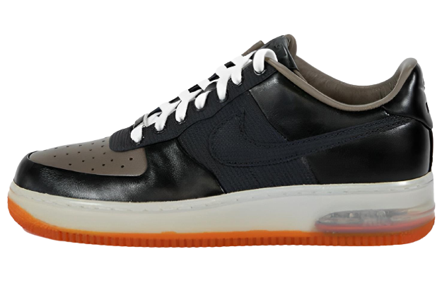 Nike Nike Air Force 1 Skateboard Shoes Slip Resistant Cushioning Abrasion Resistant Low top Skateboard Shoes Men's Black