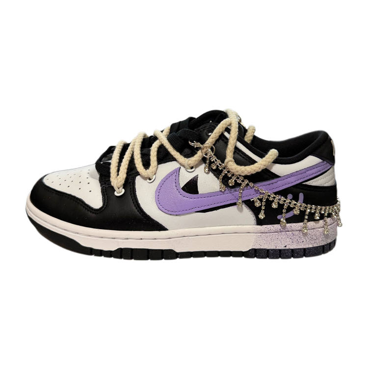 Nike Nike Dunk Low Retro Purple Rain Leather Abrasion Resistant Abrasion Resistant Low top Skateboard Shoes Men's