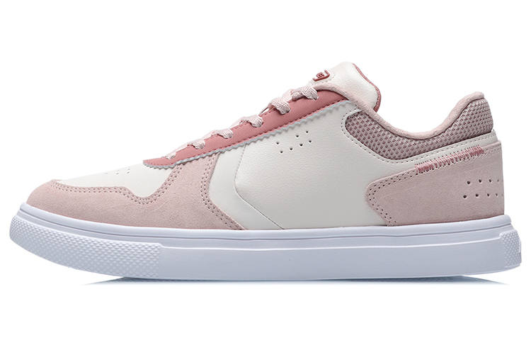 Li-Ning Li Ning Slip Resistant Abrasion Resistant Low top Skateboard Shoes Women's Pink Apricot