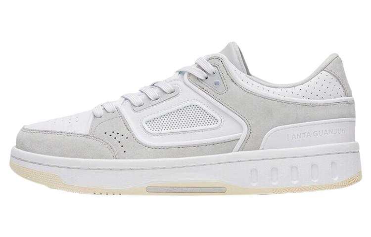 Anta Champion All Weather Series Slip Resistant Cushioning Low top Skateboard Shoes Men's White Gray