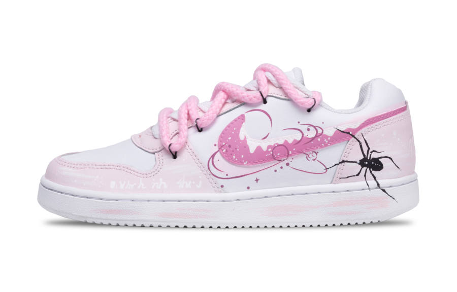 Nike Nike EBERNON Balderdash Slip Resistant, Abrasion Resistant, Lightweight Low top Skateboard Shoes Women's White Pink