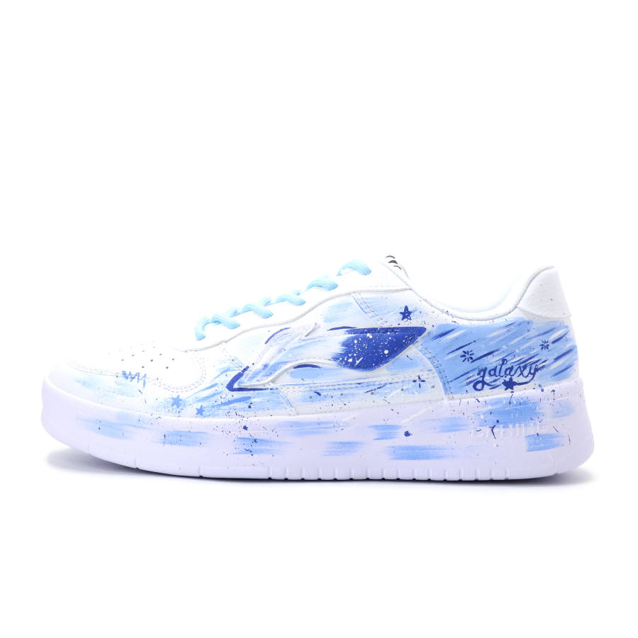 Li-Ning Li Ning Floating Boat Slip Resistant, Abrasion Resistant, Breathable Low top Skateboard Shoes Unisex Blue White