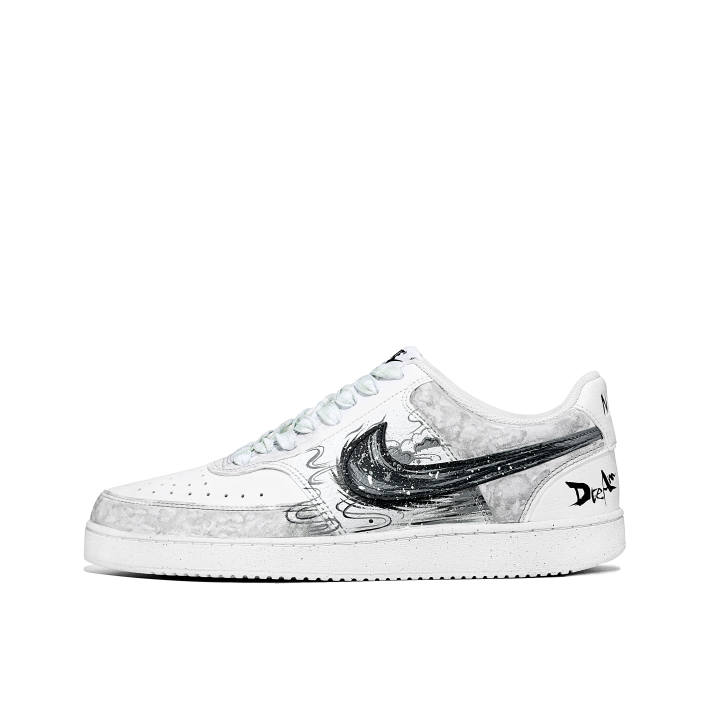 Nike Nike Court Vision 1 Slip Resistant Low top Skateboard Shoes Men's Light Gray