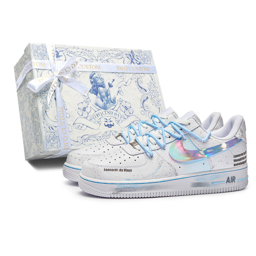 Nike Nike Air Force 1 Da Vinci, Shopping Bag, Wenyi Feixing Abrasion Resistant Abrasion Resistant Low top Skateboard Shoes