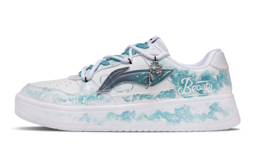 Li-Ning Li Ning Floating Boat Abrasion Resistant, Lightweight, And Breathable Low top Skateboard Shoes Men's Emerald
