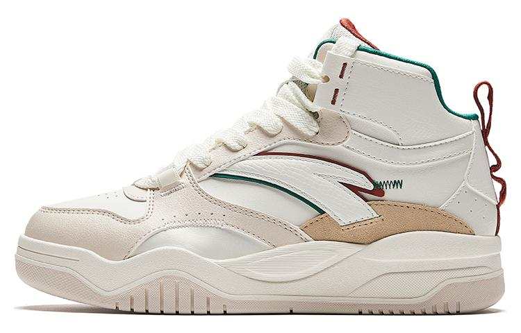 Anta Wave Shoe Comfortable Non slip Lightweight Mid top Skateboard Shoes Women's Ecru