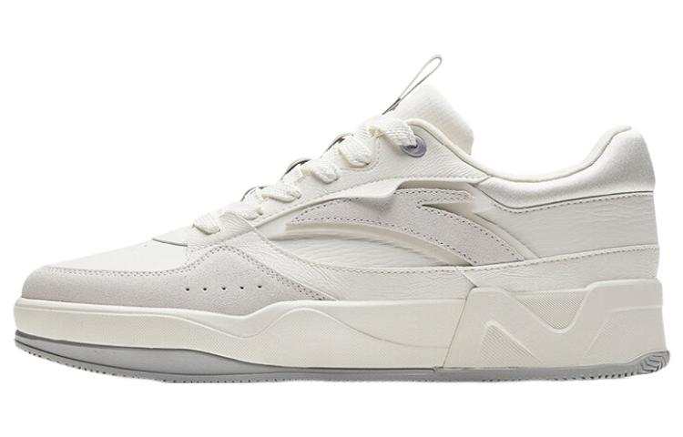 Anta C37 Series Slip Resistant Abrasion Resistant Low top Skateboard Shoes Men's White Gray