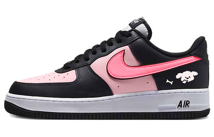 Nike Nike Air Force 1 Urban Chic Style Hot Girl With Peace Gesture Puppy Slip Resistant Cushioning Abrasion Resistant