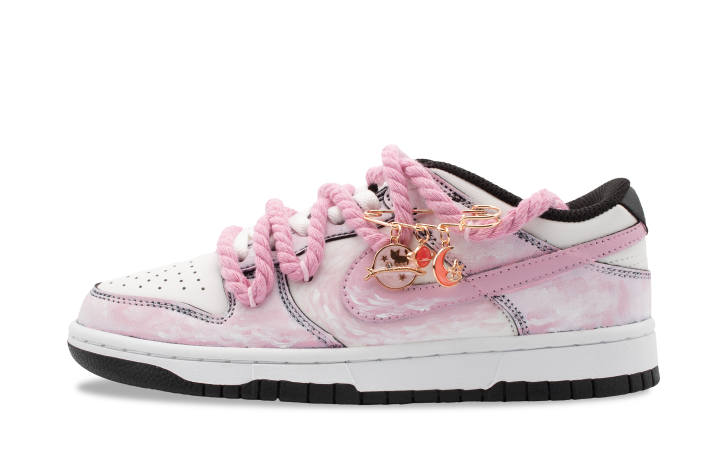 Nike Nike Dunk Pink Ocean Abrasion Resistant Low top Skateboard Shoes Women's Girly Pink
