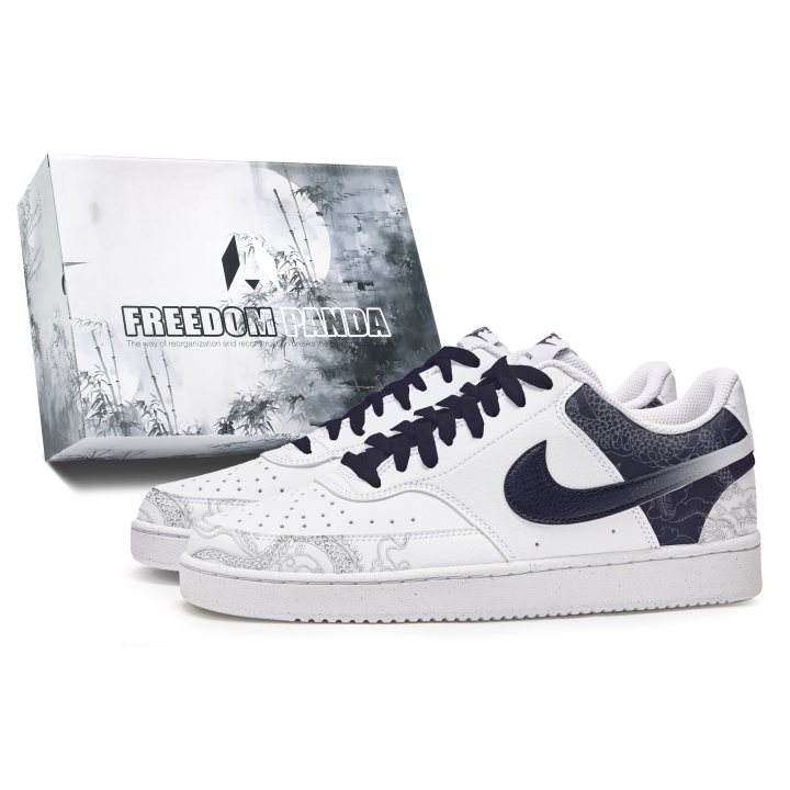 Nike Nike Court Vision 1 Skateboard Shoes Men's Low Top White/Blue