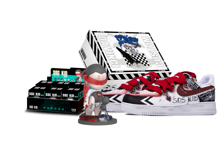 Nike Nike Air Force 1 Low top Skateboard Shoes Women's Black White Red