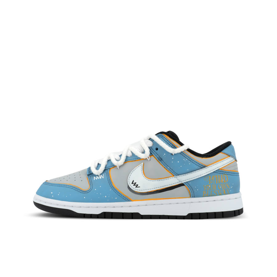 Nike Nike Dunk Gorilla Jiedian XJDD California Sunset Leather Low top Skateboard Shoes Unisex Blue Yellow